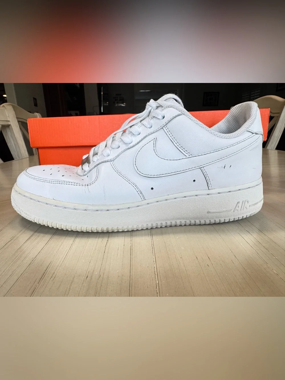 Nike Air Force 1 ’07 Triple White Men’s Size 9 Authentic